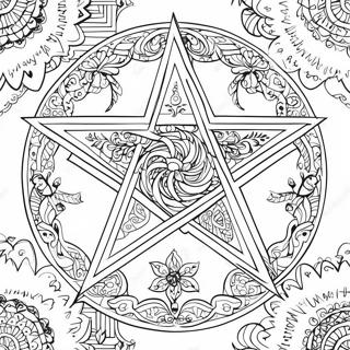 Karmasik Pentagram Tasarimi Boyama Sayfasi 109753 46470