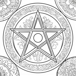 Karmasik Pentagram Tasarimi Boyama Sayfasi 109753 46471