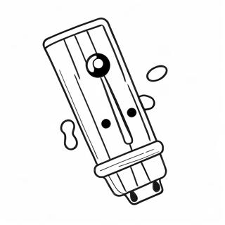 Sevimli Cizgi Film Kalemi Boyama Sayfasi 110034 46684