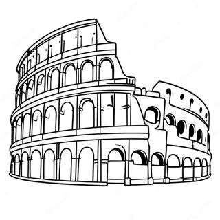 Canli Roma Kolezyumu Boyama Sayfasi 110372 46949