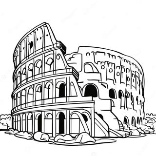 Canli Roma Kolezyumu Boyama Sayfasi 110372 46952