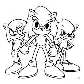 Arkadaslariyla Sonic Gumus Boyama Sayfasi 111038 47491