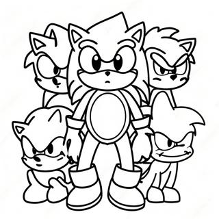 Arkadaslariyla Sonic Gumus Boyama Sayfasi 111038 47492