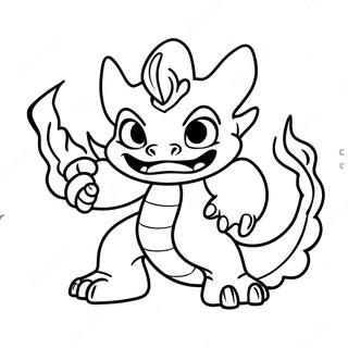 Alev Sacan Eruptor Skylanders Boyama Sayfasi 111090 47529