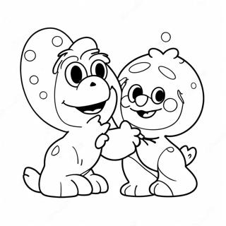 Elmo Ve Abby Renkli Balonlarla Boyama Sayfasi 111528-47869