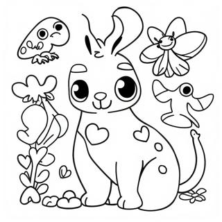 Funky Hareketli Hayvanlar Boyama Sayfasi 111555-47896