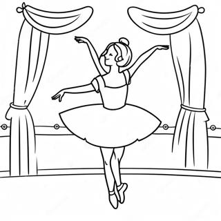 Neseli Balerin Piruette Boyama Sayfasi 11168-2201