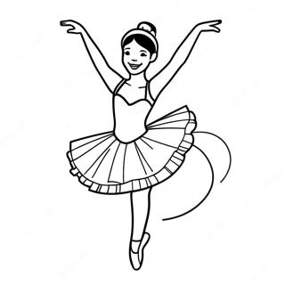 Neseli Balerin Piruette Boyama Sayfasi 11168-2202