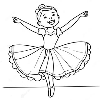 Neseli Balerin Piruette Boyama Sayfasi 11168-2203