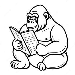 Ivan Goril Okurken Boyama Sayfasi 111988-48229