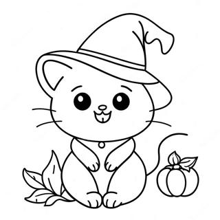 Sevimli Cadi Kedi Boyama Sayfasi 112729 48809