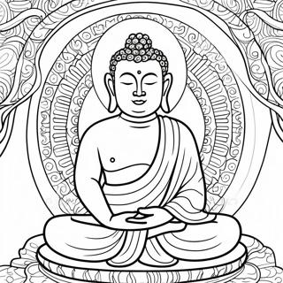 Meditatif Buda Boyama Sayfasi 113217-49304