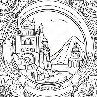 Kayip Sehirlerin Bekcisi Logosu Boyama Sayfasi 113425-49470