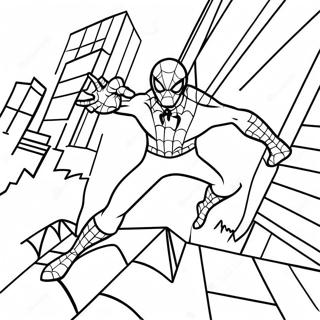 Spiderman Aramizda Aksiyon Sahnesi Boyama Sayfasi 113450-49487