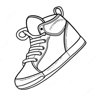 Renkli Basketbol Spor Ayakkabilari Boyama Sayfasi 113629 49625