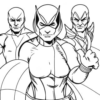 X-Men Boyama Sayfası Boyama Sayfaları