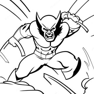 Wolverine Sert Saldırı Boyama Sayfası Boyama Sayfaları