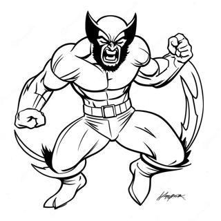 Wolverine Sert Saldırı Boyama Sayfası Boyama Sayfaları