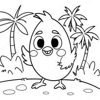 Sevimli Chicka Chicka Boom Boom Hindistan Cevizi Boyama Sayfasi 114146 50036