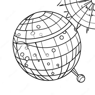 Renkli Disco Topu Boyama Sayfasi 114324 50166