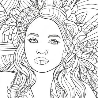 Kadınlar Günü Boyama Sayfaları