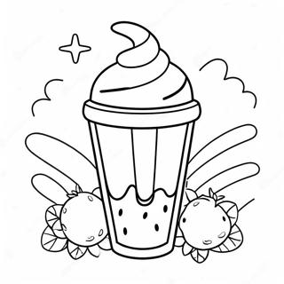 Kremali Lezzetli Milkshake Boyama Sayfasi 114479-50295