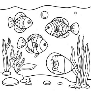 Sakin Su Alti Manzarasi Boyama Sayfasi 114505 50315