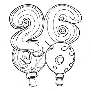 Renkli Balon Sayilari Boyama Sayfasi 114918 50627