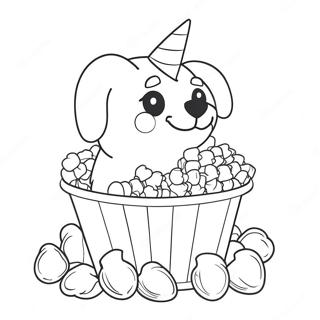 Puppycorn Boyama Sayfaları