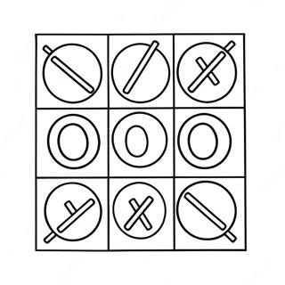 Tic Tac Toe Boyama Sayfaları