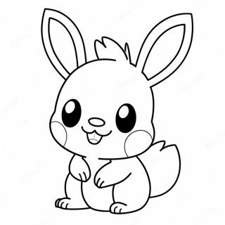 Sevimli Pokemon Paskalya Tavsani Boyama Sayfasi 115200 50843