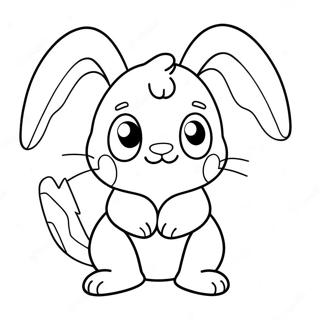 Sevimli Pokemon Paskalya Tavsani Boyama Sayfasi 115200 50844