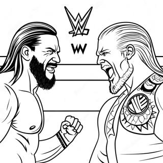 Epik Wwe Sampiyonluk Maci Boyama Sayfasi 115254 50889