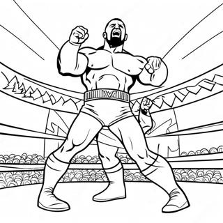 Epik Wwe Sampiyonluk Maci Boyama Sayfasi 115254 50890