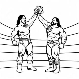 Epik Wwe Sampiyonluk Maci Boyama Sayfasi 115254 50892