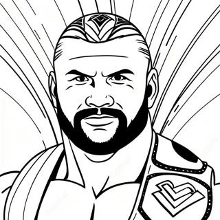 Canli Wwe Superstarlari Boyama Sayfasi 115255-50893