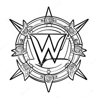 Yaratici Wwe Logosu Boyama Sayfasi 115383 50990