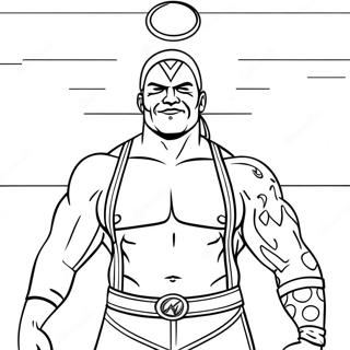 Eglenceli Wwe Guresci Boyama Sayfasi 115384 50993