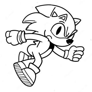 Sonic The Hedgehog Hizla Kosuyor Boyama Sayfasi 115460-51047