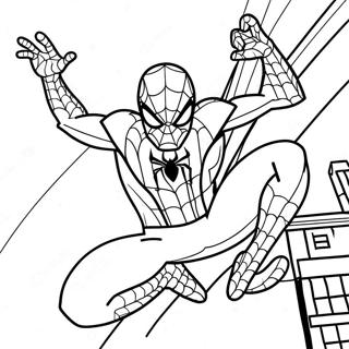 Orumcek Adam Aksiyon Pozunda Boyama Sayfasi 115461-51049