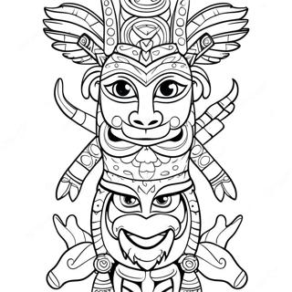 Hayvan Totem Diregi Boyama Sayfasi 115539 51113