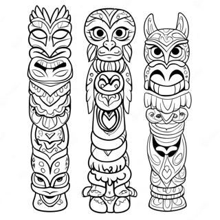 Hayvan Totem Diregi Boyama Sayfasi 115539 51115