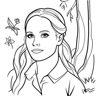 Elena Gilbert Mystic Fallsda Boyama Sayfasi 115715-51241