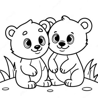 Sevimli Bebek Ayi Yavrulari Boyama Sayfasi 115794 51307