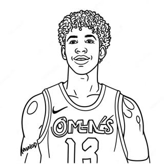 Lamelo Ball Boyama Sayfaları