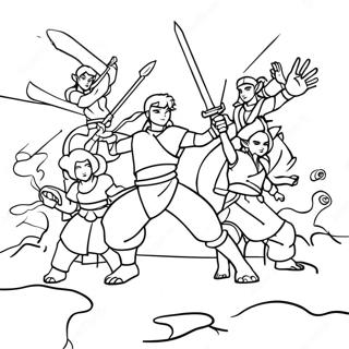 Epik Avatar Savasi Boyama Sayfasi 116157-51596