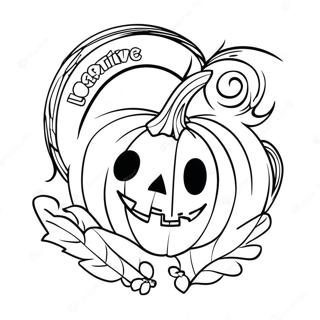 Yaratici Spirit Halloween Logosu Boyama Sayfasi 116260 51669