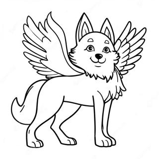 Buyulu Kanatli Kurt Boyama Sayfasi 116287-51695