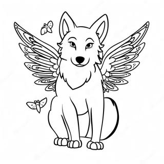 Buyulu Kanatli Kurt Boyama Sayfasi 116287-51696