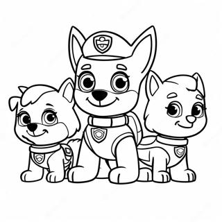 Rocky Paw Patrol Arkadaslariyla Boyama Sayfasi 116389-51766